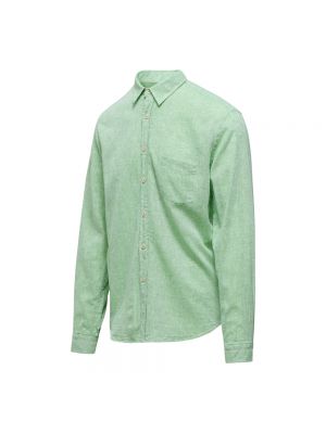 Camisa de lino de algodón Bomboogie verde