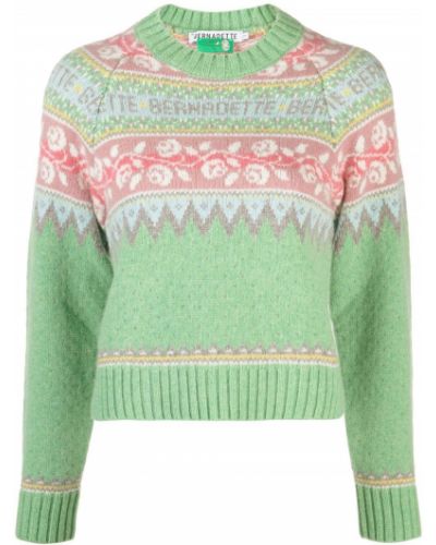 Пуловер Bernadette зелено