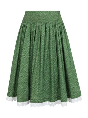 ALMSACH Krojová sukňa  zelená / tmavomodrá / vínovo červená