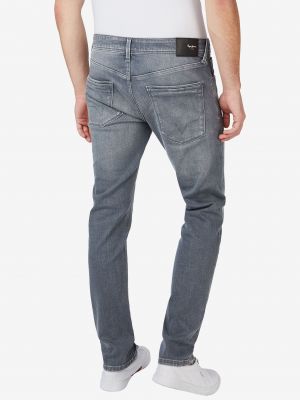 Slim fit priliehavé skinny fit džínsy Pepe Jeans sivá