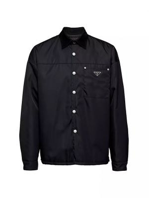 Повторно-нейлоновая рубашка Prada черный