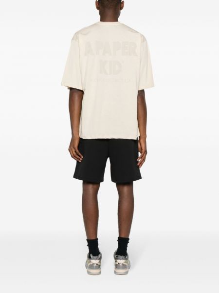 T-shirt aus baumwoll mit print A Paper Kid beige