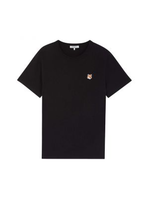 Классическая футболка Maison Kitsuné Fox Head Patch черный