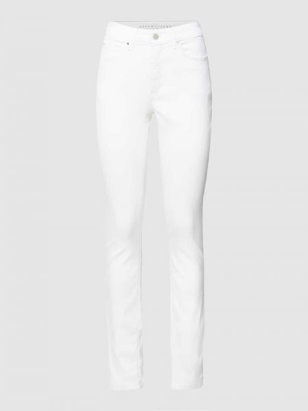Jeansy skinny z kieszeniami Mac białe