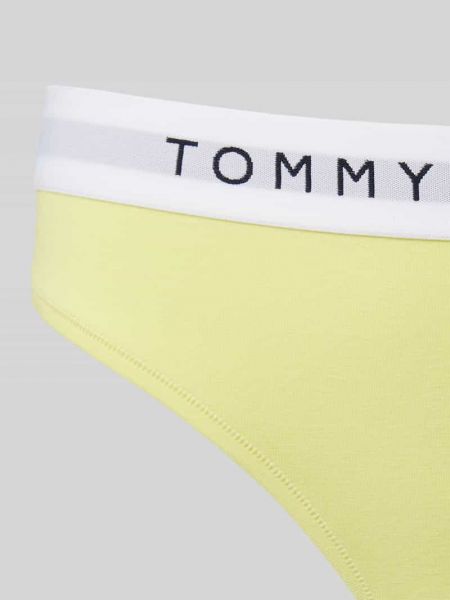 Slipy w jednolitym kolorze Tommy Hilfiger żółte