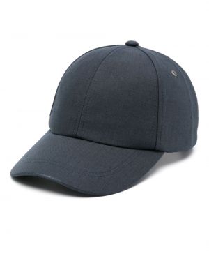 Svītrainas lina cepure Paul Smith zils