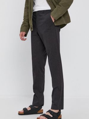 Spodnie dopasowane Sisley szare