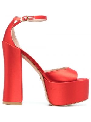 Sandali con platform Stuart Weitzman rosso