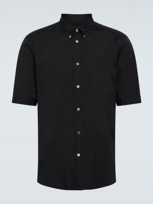 Camicia di cotone Alexander Mcqueen nero