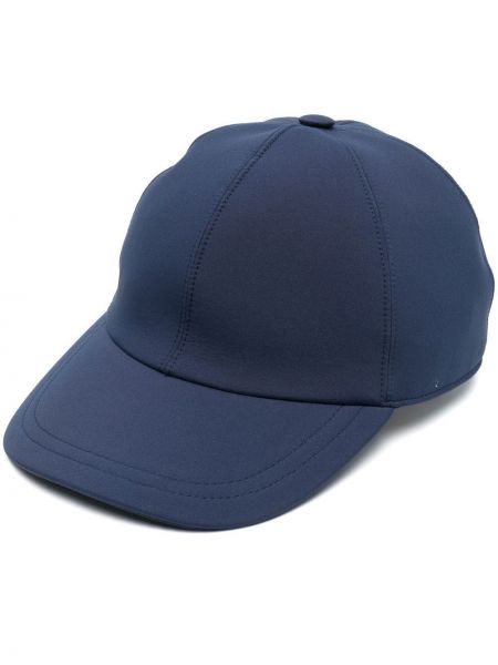 Brodert cap Brioni blå