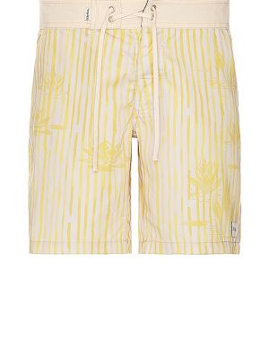 Pantalones cortos a rayas Rhythm amarillo