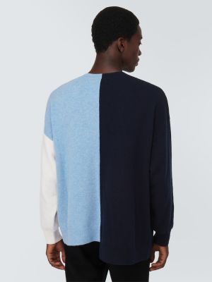 Sweter wełniany Loewe niebieski