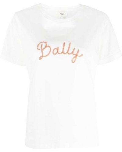 Bavlnené tričko s výšivkou Bally