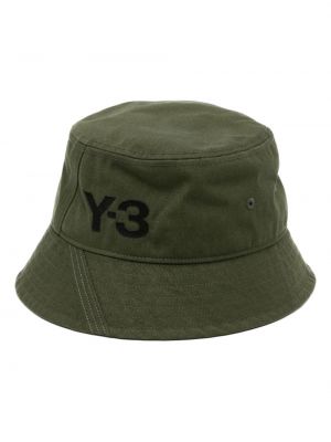 Cappello con stampa Y-3 verde