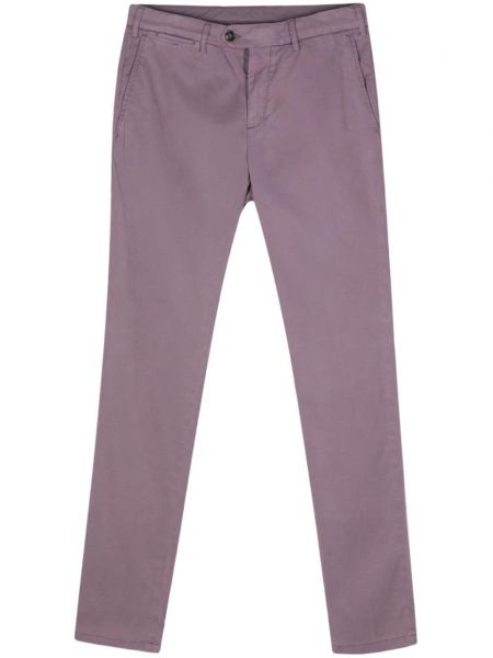 Pantaloni slabi slim fit Canali violet