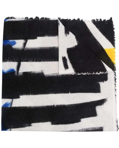 Pañuelo con estampado con estampado abstracto Faliero Sarti negro