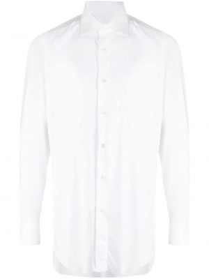 Памучна риза Brioni бяло