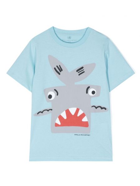 T-shirt for piger Stella Mccartney Kids blå