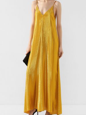 Платье из вискозы Forte_forte золотое
