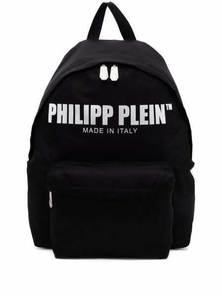 Nylonový batoh s potlačou Philipp Plein čierna