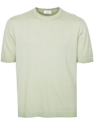 Megztas medvilninis marškinėliai Altea žalia
