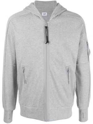 Jersey hoodie mit reißverschluss C.p. Company grau