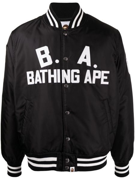 Applikasjon lang jakke A Bathing Ape® svart