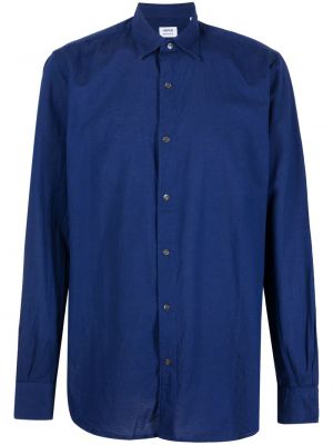 Bavlněná košile Aspesi modrá