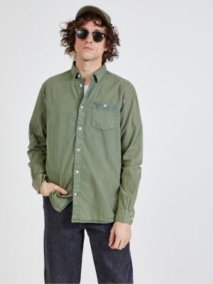 Rifľová košeľa Tom Tailor zelená