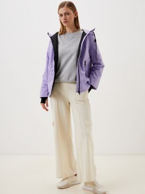 Утепленная демисезонная куртка Zolla фиолетовая