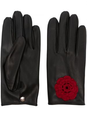 Rękawiczki skórzane w kwiatki Ernest W. Baker