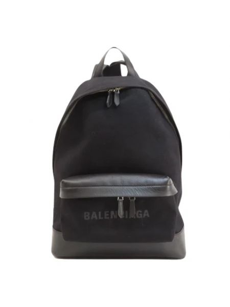 Płócienny plecak retro Balenciaga Vintage czarny