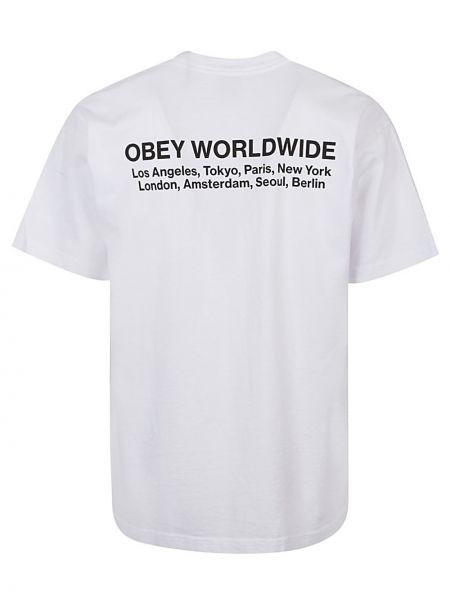 T-shirt Obey bianco