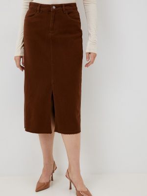 Джинсовая юбка Mossmore коричневая