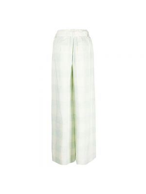 Spodnie w kratkę Rodebjer zielone