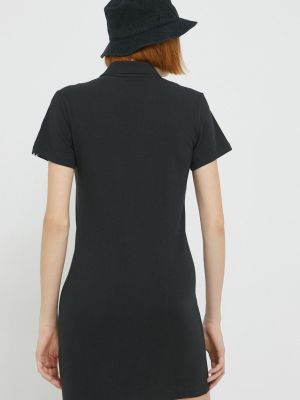Testhezálló slim fit mini ruha Adidas Originals fekete