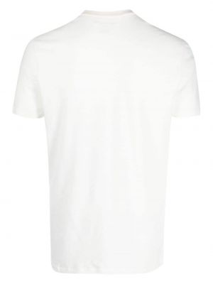 Bavlněné tričko s kulatým výstřihem Majestic Filatures bílé