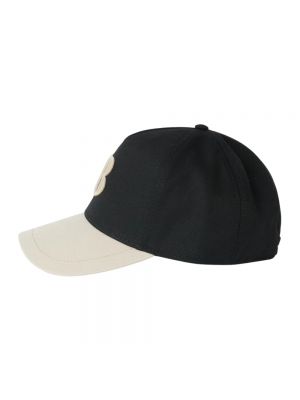 Haftowana czapka z daszkiem Boggi Milano czarna