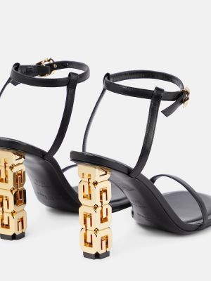 Usnjene sandali Givenchy črna