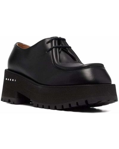 Zapatos oxford oversized Marni negro