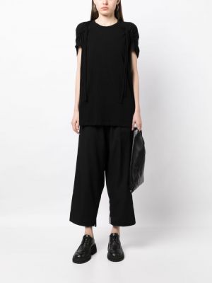 Spodnie plisowane Yohji Yamamoto czarne