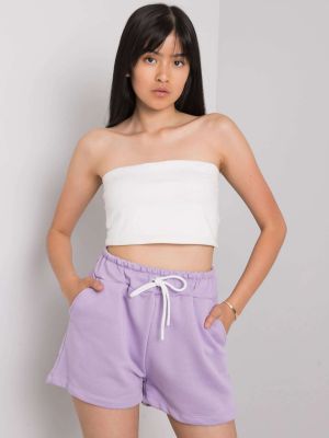 Kratke hlače Fashionhunters vijolična
