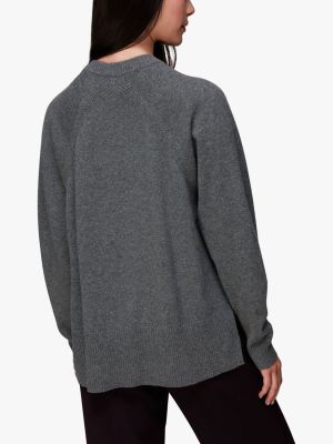 Кашемировый свитер Whistles серый