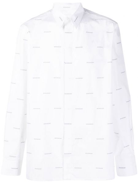 Риза с принт Givenchy бяло