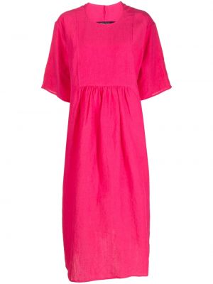 Λινή φόρεμα Sofie D'hoore ροζ