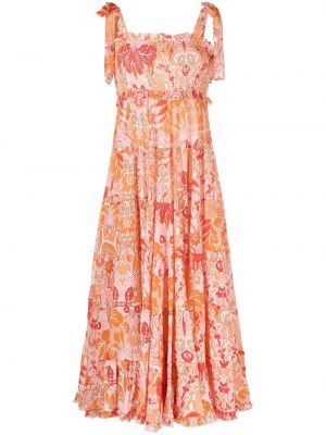 Trykt floral dress Zimmermann oransje