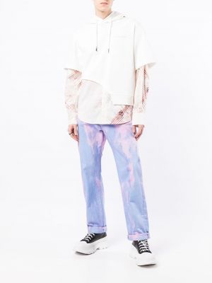 Bluza z kapturem bawełniana Feng Chen Wang biała