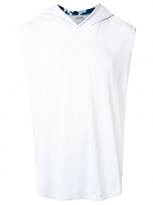 Marškiniai be rankovių su gobtuvu Amir Slama balta
