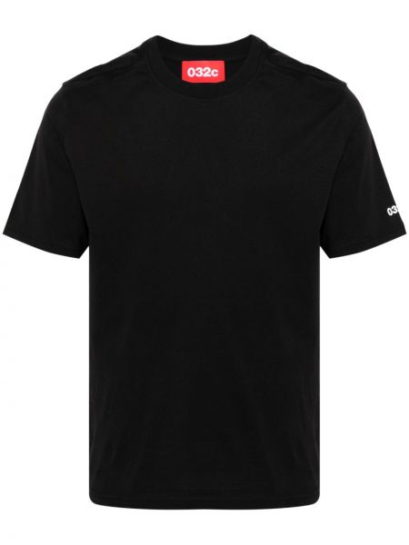 T-shirt di cotone 032c nero