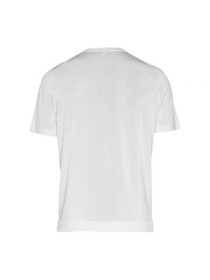Camiseta de punto manga corta Drumohr blanco